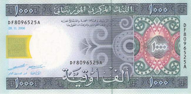 Mauretanien p13b 1000 Ouguiya 2006